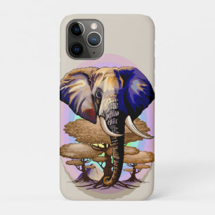 African Elephant Surreal Portrait  Case-Mate iPhone Case