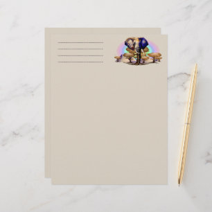 African Elephant Surreal Portrait  Custom Letterhead