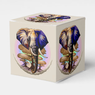 African Elephant Surreal Portrait  Favour Box