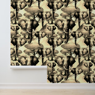 African Elephant Surreal Portrait Wallpaper
