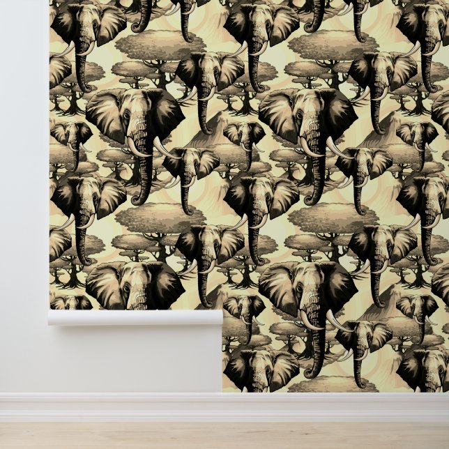 African Elephant Surreal Portrait  Wallpaper (Application)