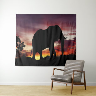 African Elephant Tapestry