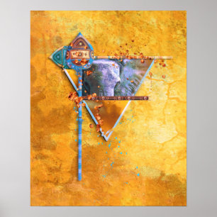 African Elephant “THE MIGHTY TRIBE" Poster