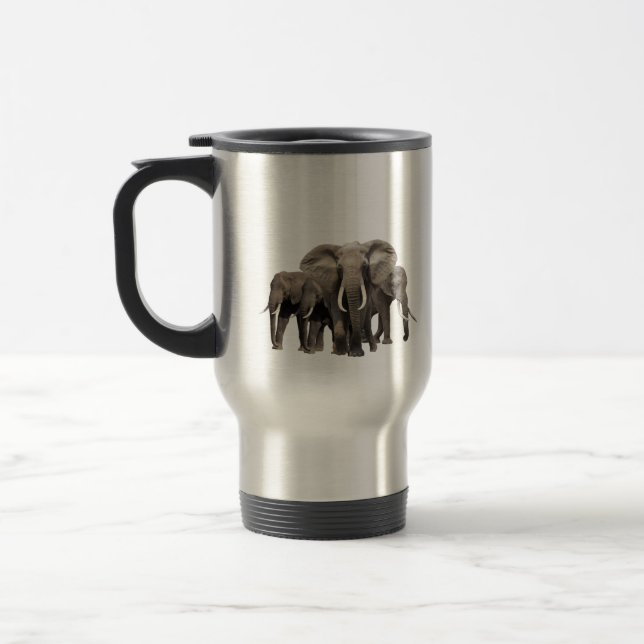 African Elephant Travel Mug (Left)