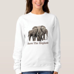 African Elephant Travel Mug Sweatshirt