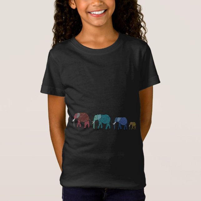 African Elephant Walk T-Shirt (Front)