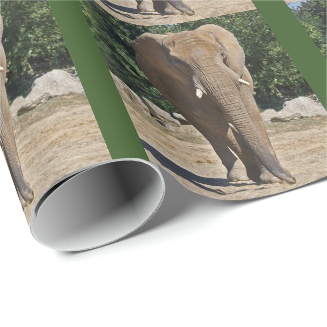 African Elephant Wrapping Paper (Roll Corner)