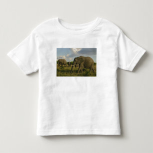 African Elephants grazing, Loxodonta africana, Toddler T-Shirt