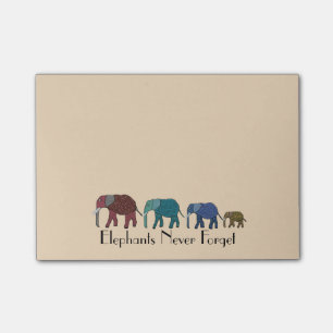 African Elephants Post-it® Notes 4 x 3