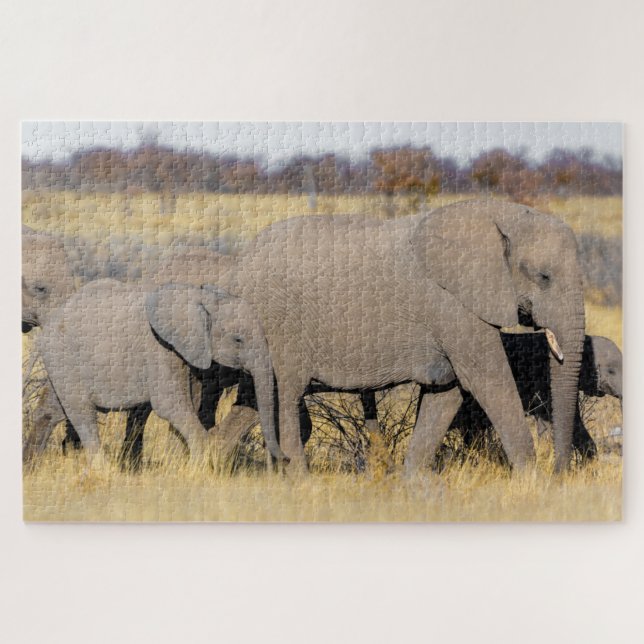 african elephants puzzle (Horizontal)