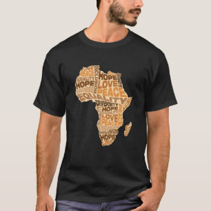 African Equality Pattern Melanin Skin Tone Africa T-Shirt
