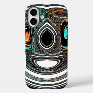 African Ethnic Doodle Zebra textured Art Print iPhone 16 Plus Case