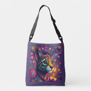 african ethnic Kwanzaa Wild Animals in Disguise Crossbody Bag