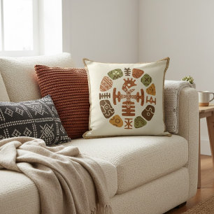 African Ethnic Motifs Cushion