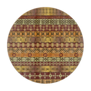 African ethnic motifs, ornamental background. cutting board
