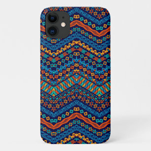 African ethnic pattern funky colours Case-Mate iPhone case