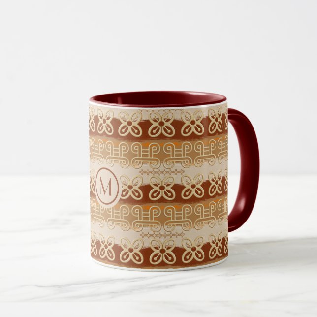 African ethnic tribal Adinkra pattern.  Mug (Front Right)