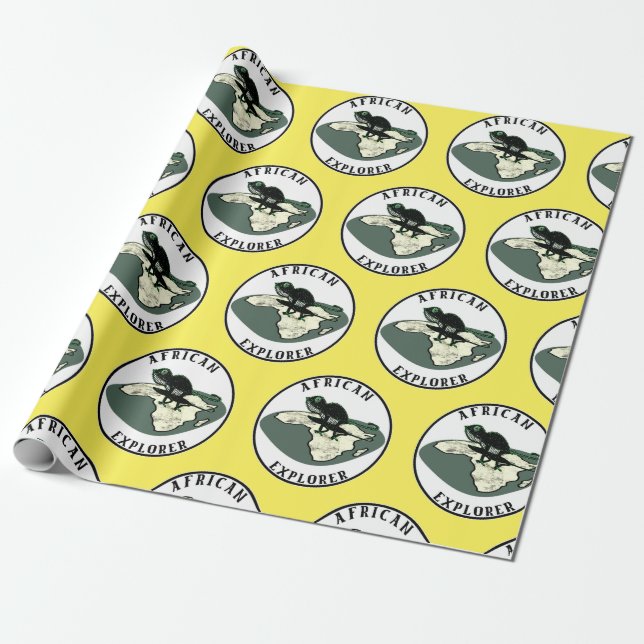 African Explorer     Wrapping Paper (Unrolled)