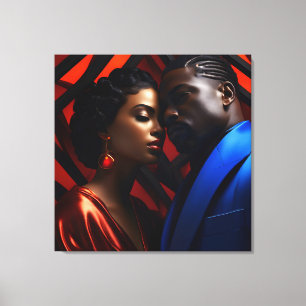 African fashion art canvas print