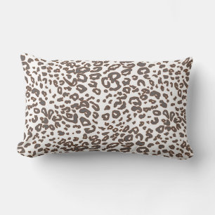 African faux fur pattern lumbar cushion