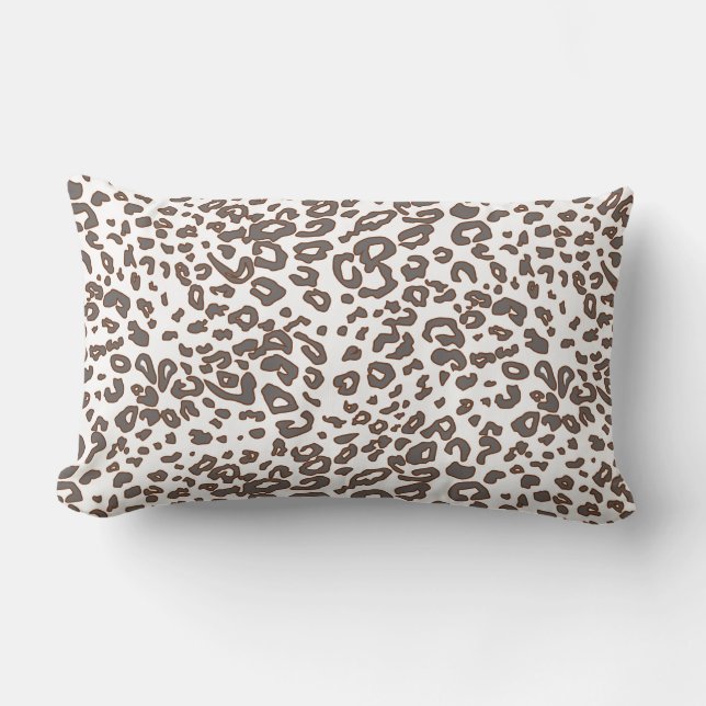 African faux fur pattern lumbar cushion (Front)