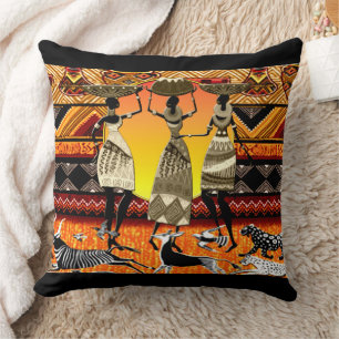 African Feast Cushion
