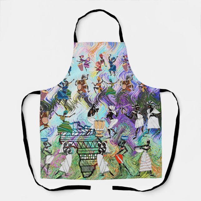 African Feast: Rhythms of Africa Apron (Front)