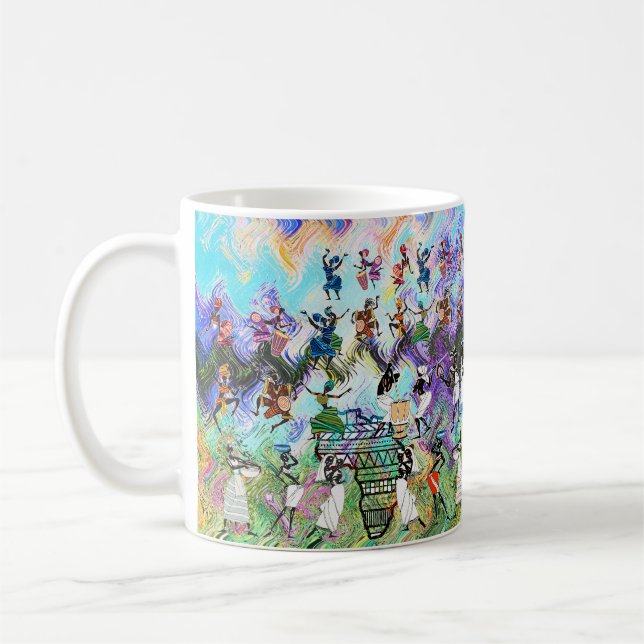 African Feast: Rhythms of Africa Coffee Mug (Left)