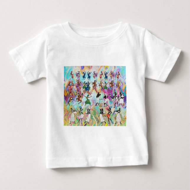 African Feast: Rhythms of Unity Baby T-Shirt (Front)