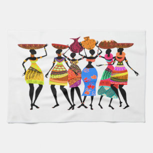 African Feast Tea Towel