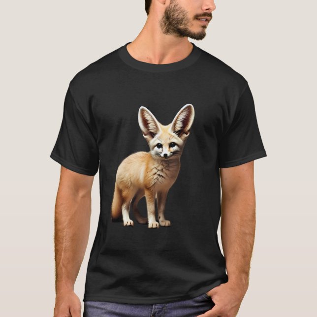 African Fennec Fox Animal T-Shirt (Front)