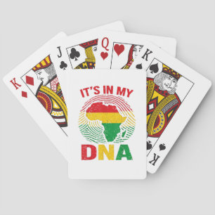  African Fingerprint Black History Playing Cards