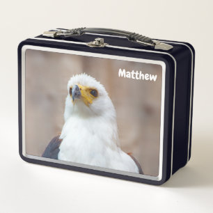African Fish Eagle Metal Lunchbox