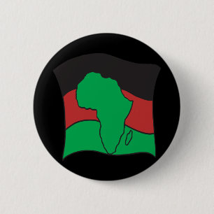 African Flag 6 Cm Round Badge