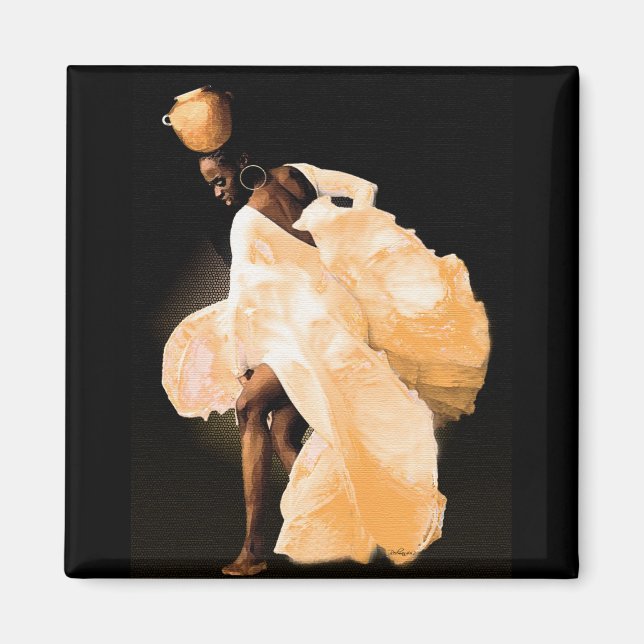 African Folk Dance Magnet (Front)