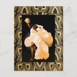African Folk Dance Postcard