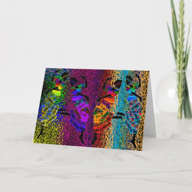 African Foot Dance Card (Front)