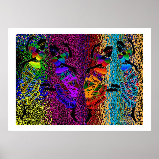 African Foot Dance Poster (Front)