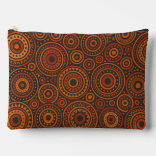 African Geometric  Accessory Pouch