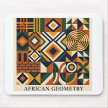 African Geometry Mouse Pad
