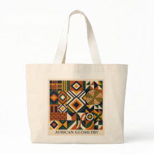African Geometry Tote Bag