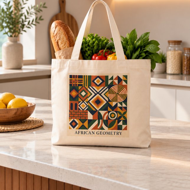 African Geometry Tote Bag (Creator Uploaded)