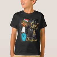 African Girl American Melanin Christmas Santa Hat