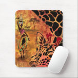 African Girl and Giraffe - Friends - Art Drawing - Mouse Pad<br><div class="desc">African Girl and Giraffe - Friends - Art Drawing - Africa Animal and People Painting Collection by MIGNED</div>