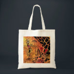 African Girl and Giraffe - Friends - Art Drawing - Tote Bag<br><div class="desc">African Girl and Giraffe - Friends - Art Drawing - Africa Animal and People Painting Collection by MIGNED</div>