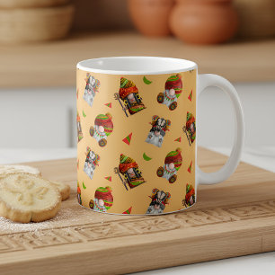 African Gnomes Pattern Coffee Mug