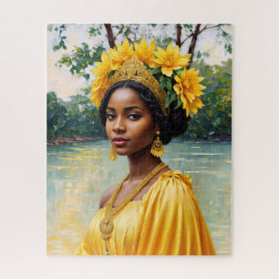 African Goddess Oshun Orisha Art Jigsaw Puzzle