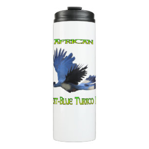 African Great Blue Turaco Bird Thermal Tumbler