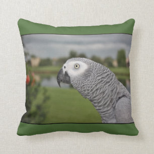African Grey Lakeside Cushion