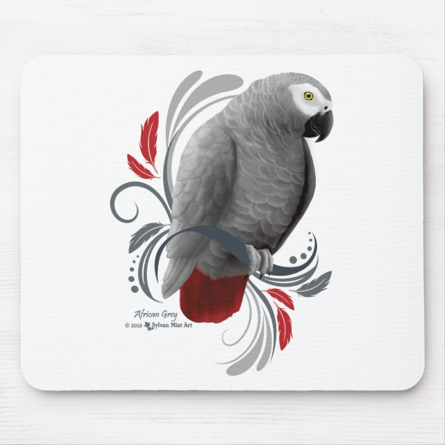 African Grey Mouse Pad (Front)